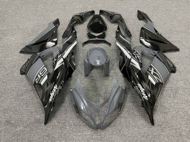 2013-2018 Gloss Grey and Black ZX6R Fairings 2013-2018 Gloss Grey and Black ZX6R Fairings