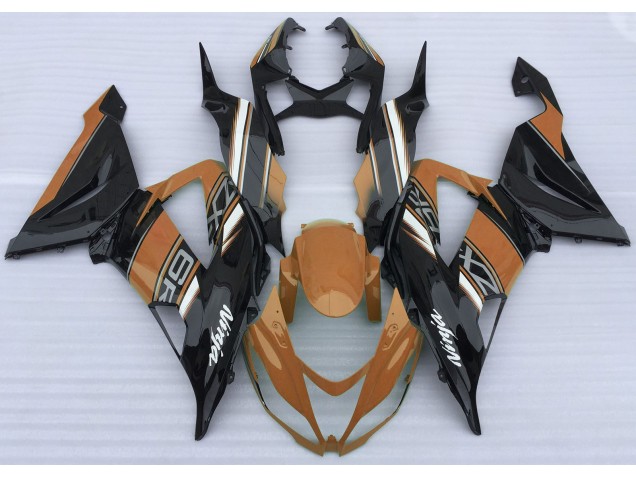 2013-2018 Gloss Orange and Black ZX6R Fairings 2013-2018 Gloss Orange and Black ZX6R Fairings