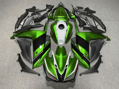 2015-2018 Green Black and White R3 Fairings
