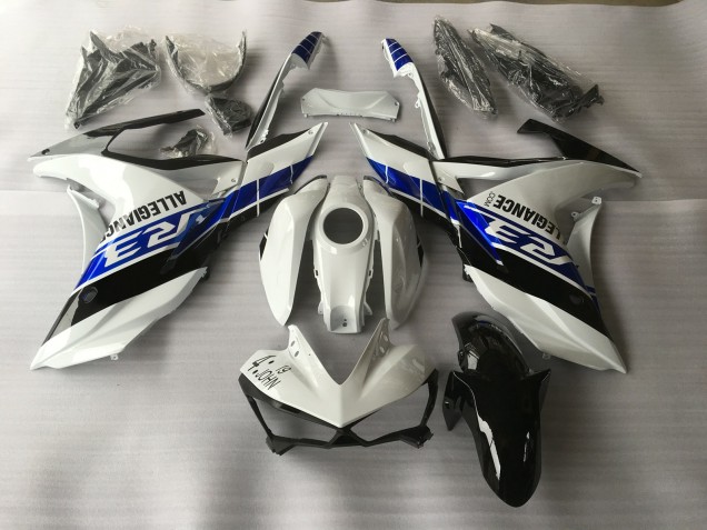 2015-2018 White Blue and Black R3 Fairings
