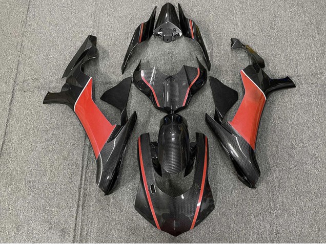 2015-2019 Carbon Fiber & Red R1 Fairings