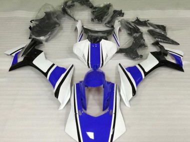2015-2019 Gloss White Blue and Black R1 Fairings