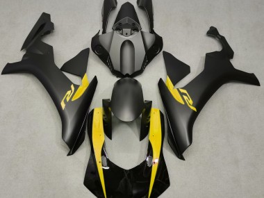 2015-2019 Matte Black & Yellow R1 Fairings