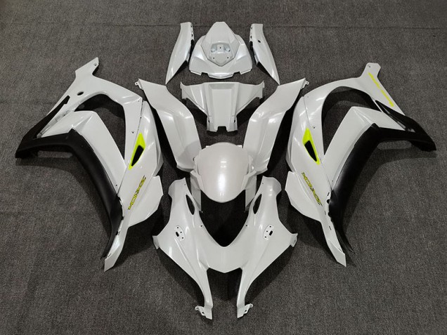 2016-2019 Deep Pearl White ZX10R Fairings 2016-2019 Deep Pearl White ZX10R Fairings