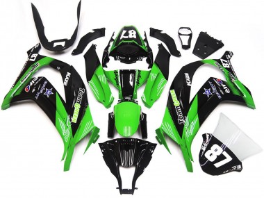 2016-2019 Green and Black ZX10R Fairings