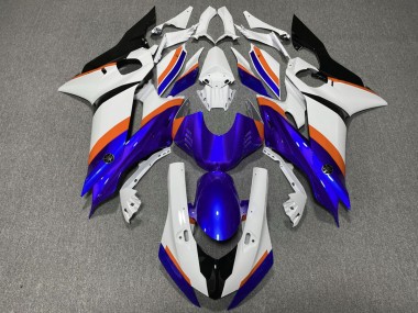 2017-2021 Deep Blue and Orange R6 Fairings