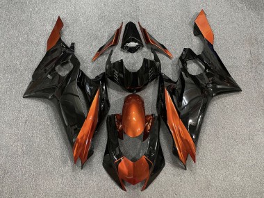 2017-2021 Gloss Black & Burnt Orange R6 Fairings