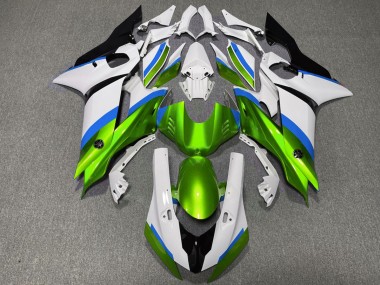2017-2021 Gloss Green and Light Blue R6 Fairings
