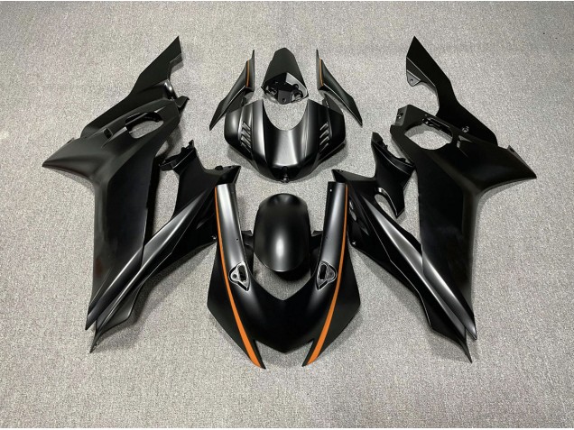 2017-2021 Matte Black & Orange Accents R6 Fairings 2017-2021 Matte Black & Orange Accents R6 Fairings