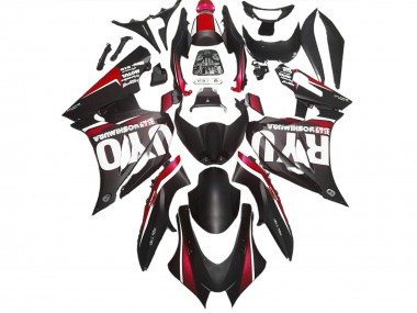 2017-2023 Matte Black & Red GSXR 1000 Fairings