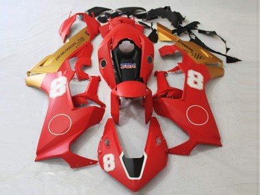 2017-2023 Matte Red and Matte Gold CBR1000RR Fairings