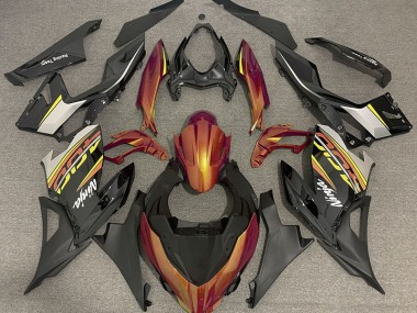 2018-2023 Liquid Orange and Grey Ninja 400 Fairings